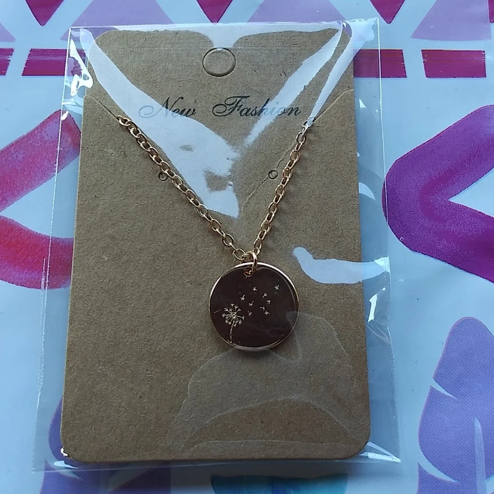 Dandelion Gold Necklace